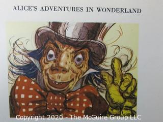 Group of Color Book Pages from Children's Literature.  Includes Wind in the Willows, Alice and Wonderland and Walt Disney