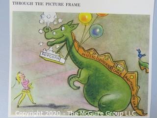 Group of Color Book Pages from Children's Literature.  Includes Alice and Wonderland, Emperors New Cloths, Through the Picture Frame and Walt Disney.