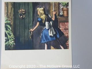 Group of Color Book Pages from Children's Literature.  Includes Alice and Wonderland, Emperors New Cloths, Through the Picture Frame and Walt Disney.