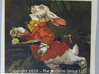 Group of Color Book Pages from Children's Literature.  Includes Alice and Wonderland, Emperors New Cloths, Through the Picture Frame and Walt Disney.