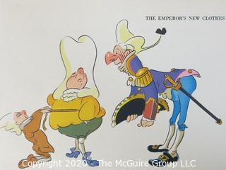 Group of Color Book Pages from Children's Literature.  Includes Alice and Wonderland, Emperors New Cloths, Through the Picture Frame and Walt Disney.