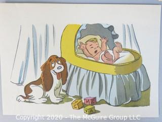 Group of Color Book Pages from Children's Literature.  Includes Alice and Wonderland, Emperors New Cloths, Through the Picture Frame and Walt Disney.