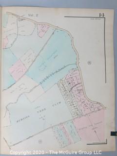 Antique Rockville Plat Book, Maps of Rockville Maryland, by F.H.M. Klinge.  Approximately 56 plats, separated from book.  Each plat measures approximately 21 1/2" x 16".