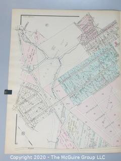 Antique Rockville Plat Book, Maps of Rockville Maryland, by F.H.M. Klinge.  Approximately 56 plats, separated from book.  Each plat measures approximately 21 1/2" x 16".