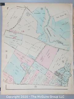 Antique Rockville Plat Book, Maps of Rockville Maryland, by F.H.M. Klinge.  Approximately 56 plats, separated from book.  Each plat measures approximately 21 1/2" x 16".