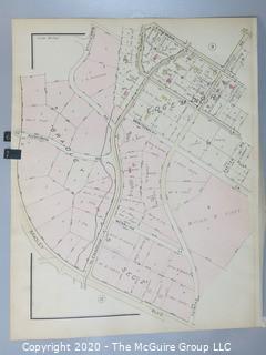 Antique Rockville Plat Book, Maps of Rockville Maryland, by F.H.M. Klinge.  Approximately 56 plats, separated from book.  Each plat measures approximately 21 1/2" x 16".