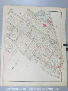 Antique Rockville Plat Book, Maps of Rockville Maryland, by F.H.M. Klinge.  Approximately 56 plats, separated from book.  Each plat measures approximately 21 1/2" x 16".