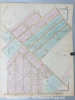 Antique Rockville Plat Book, Maps of Rockville Maryland, by F.H.M. Klinge.  Approximately 56 plats, separated from book.  Each plat measures approximately 21 1/2" x 16".