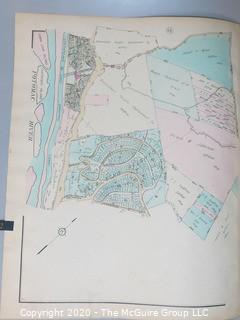 Antique Rockville Plat Book, Maps of Rockville Maryland, by F.H.M. Klinge.  Approximately 56 plats, separated from book.  Each plat measures approximately 21 1/2" x 16".