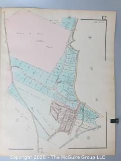 Antique Rockville Plat Book, Maps of Rockville Maryland, by F.H.M. Klinge.  Approximately 56 plats, separated from book.  Each plat measures approximately 21 1/2" x 16".