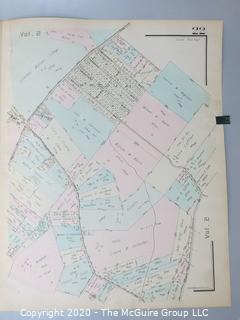 Antique Rockville Plat Book, Maps of Rockville Maryland, by F.H.M. Klinge.  Approximately 56 plats, separated from book.  Each plat measures approximately 21 1/2" x 16".