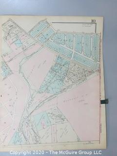 Antique Rockville Plat Book, Maps of Rockville Maryland, by F.H.M. Klinge.  Approximately 56 plats, separated from book.  Each plat measures approximately 21 1/2" x 16".