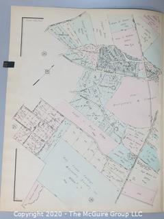 Antique Rockville Plat Book, Maps of Rockville Maryland, by F.H.M. Klinge.  Approximately 56 plats, separated from book.  Each plat measures approximately 21 1/2" x 16".