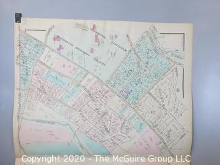 Antique Rockville Plat Book, Maps of Rockville Maryland, by F.H.M. Klinge.  Approximately 56 plats, separated from book.  Each plat measures approximately 21 1/2" x 16".