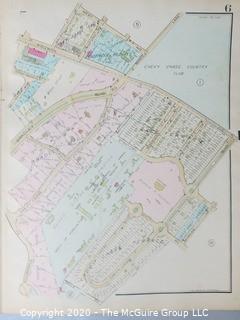 Antique Rockville Plat Book, Maps of Rockville Maryland, by F.H.M. Klinge.  Approximately 56 plats, separated from book.  Each plat measures approximately 21 1/2" x 16".