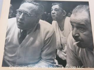 Set of 4 Black & White Photos - "Ringside Reaction", Madison Square Garden, NY, NY; March 15, 1952 by A. Rickerby.  Each measures approximately 9" x 8" and all four are mounted together on one picture board.  