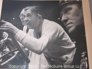 Set of 4 Black & White Photos - "Ringside Reaction", Madison Square Garden, NY, NY; March 15, 1952 by A. Rickerby.  Each measures approximately 9" x 8" and all four are mounted together on one picture board.  