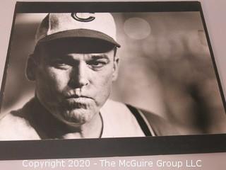 Black & White Photo - "Losing Manager" Dick Sesle, Cincinnati Reds,  by A. Rickerby.  Measures 13" x 19" and mounted on picture board. 