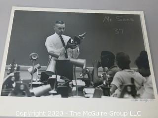 Black & White Photo - Science Class, For Life Magazine,  by A. Rickerby.   Measures 13" x 19" and mounted on picture board. 