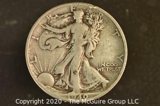 1940 Walking Liberty Silver Half Dollar