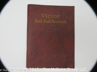 Victor Talking Machine Co. "Victrola" and cabinet.  (Condition is excellent; and comes with all the items photographed); 19W x 22 1/2D x 43 1/2T