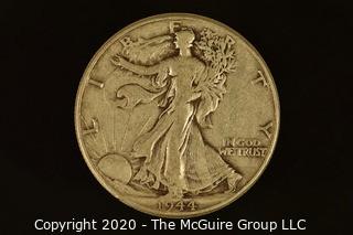 U.S. Collectible Coins: 1944 Walking Liberty Half Dollar