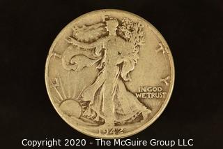 U.S. Collectible Coins: 1942 Walking Liberty Half Dollar