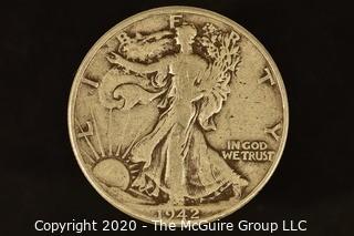 U.S. Collectible Coins: 1942 Walking Liberty Half Dollar