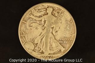 U.S. Collectible Coins: 1942 Walking Liberty Half Dollar