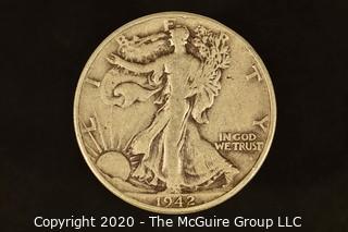 U.S. Collectible Coins: 1942 Walking Liberty Half Dollar