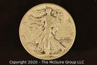 U.S. Collectible Coins: 1942 Walking Liberty Half Dollar