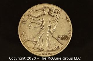 U.S. Collectible Coins: 1942 Walking Liberty Half Dollar