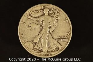 U.S. Collectible Coins: 1942 Walking Liberty Half Dollar