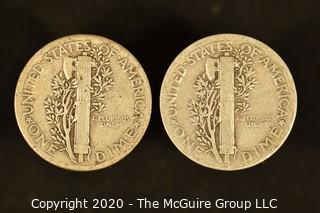 U.S. Collectible Coins: 1935 Mercury Dime & 1935 Mercury Dime 