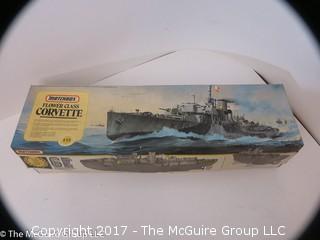 Matchbox PK-901 Flower Class "Corvette"  1-72 (believed to be complete, but selling as is); 10 x 28 x 6"