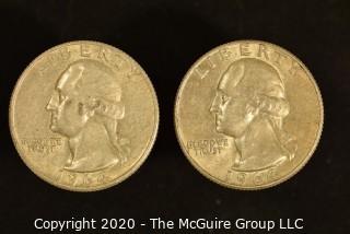 U.S. Collectible Coins: 1964-D Washington Quarter & 1964-D Washington Quarter 