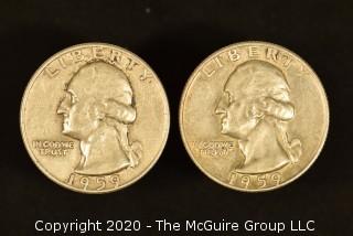 U.S. Collectible Coins: 1959-D Washington Quarter & 1959-D Washington Quarter 