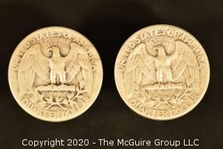 U.S. Collectible Coins: 1947 Washington Quarter & 1951 Washington Quarter 