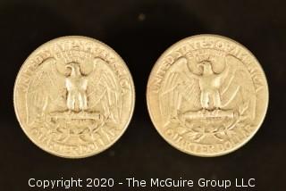 U.S. Collectible Coins: 1960 Washington Quarter & 1960 Washington Quarter 