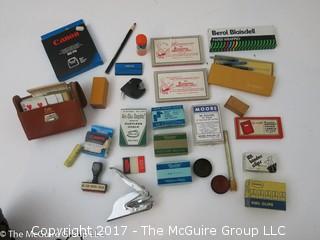 Collection of Vintage Office Supplies 