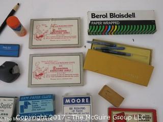 Collection of Vintage Office Supplies 