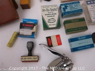 Collection of Vintage Office Supplies 