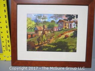 Framed ruralscape photo (Outside Dimensions: 13 x 16")