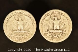 U.S. Collectible Coins: 1946 Washington Quarter & 1946 Washington Quarter 