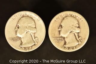 U.S. Collectible Coins: 1941-S Washington Quarter & 1941 Washington Quarter 