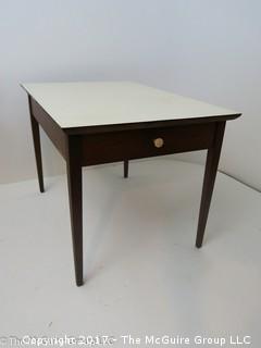 Single drawer side table with laminate top; 21 x 30 x 20 1/2"T