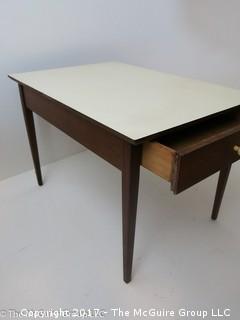 Single drawer side table with laminate top; 21 x 30 x 20 1/2"T