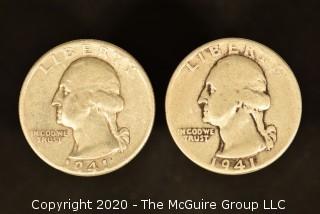 U.S. Collectible Coins: 1941-D Washington Quarter & 1941 Washington Quarter 