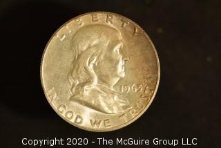 U.S. Collectible Coins: 1963 Franklin Half Dollar