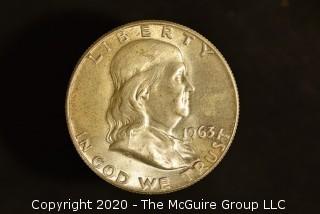 U.S. Collectible Coins: 1963-D Franklin Half Dollar